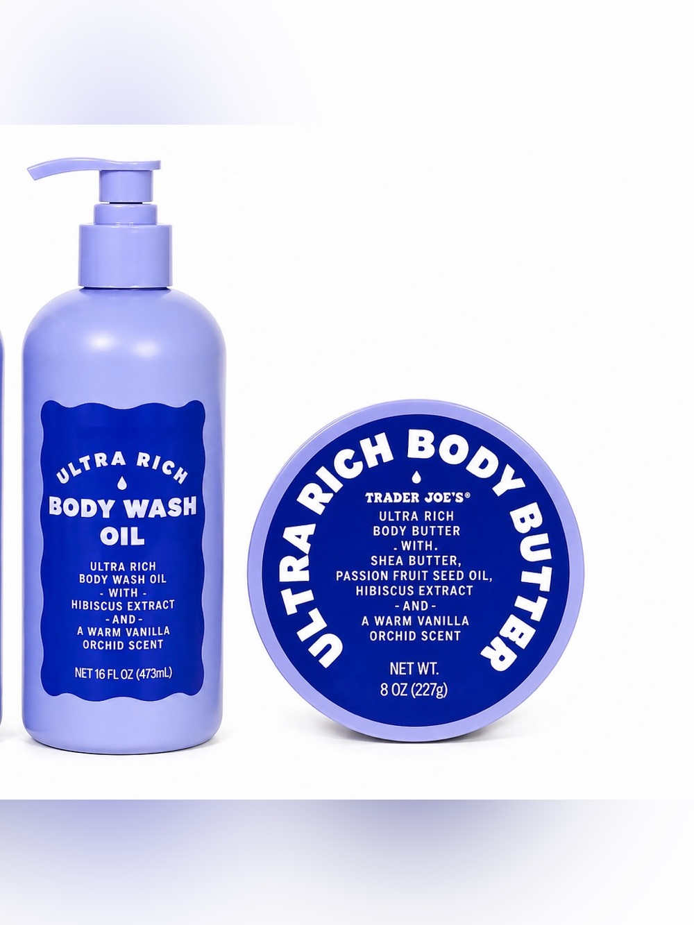Trader Joe's Ultra Rich Body Wash Oil & Body Butter - Lavender